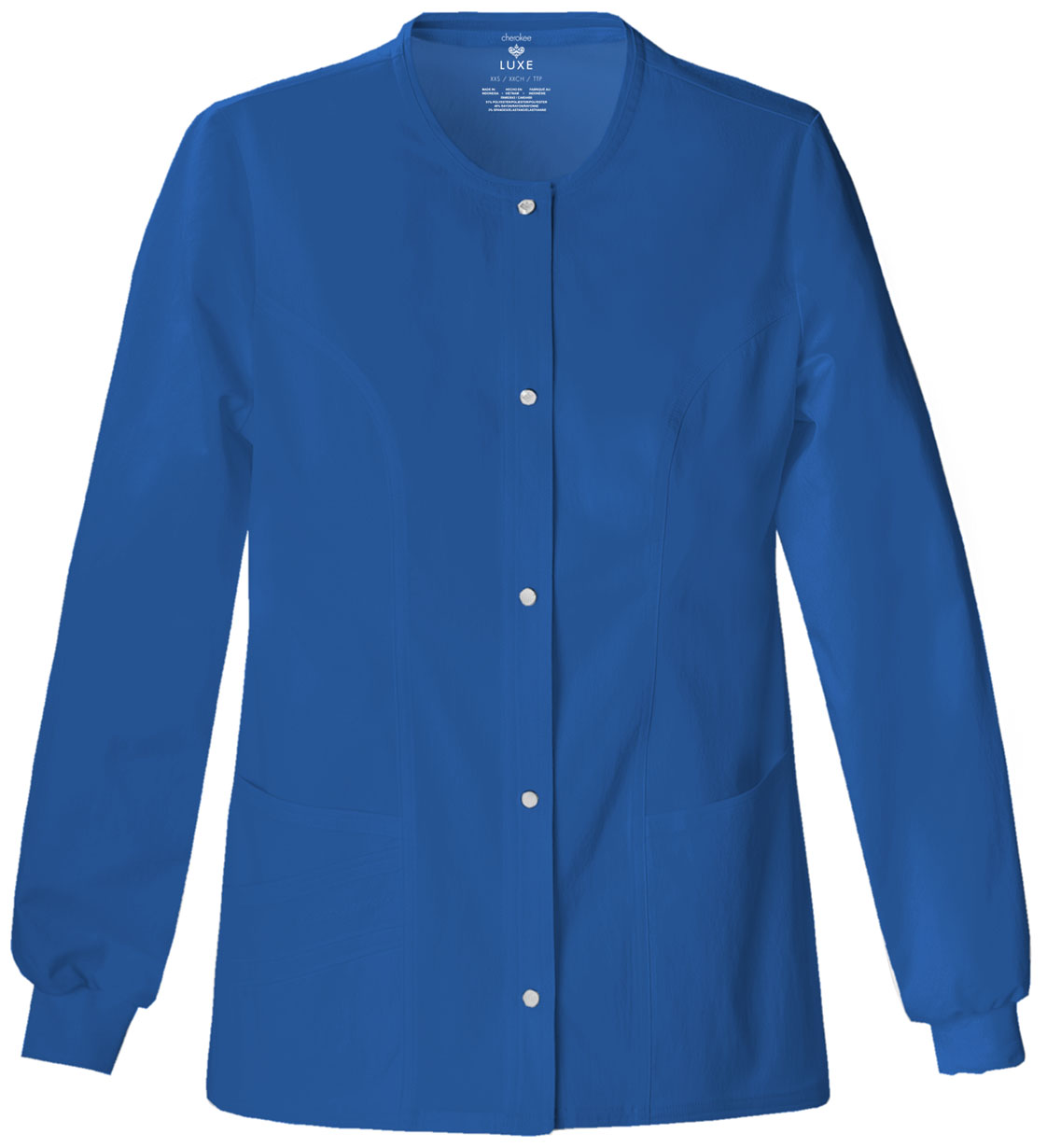 Cherokee Medical Medical Luxe 1330 Snap Front Warm-Up Jacket-Cherokee