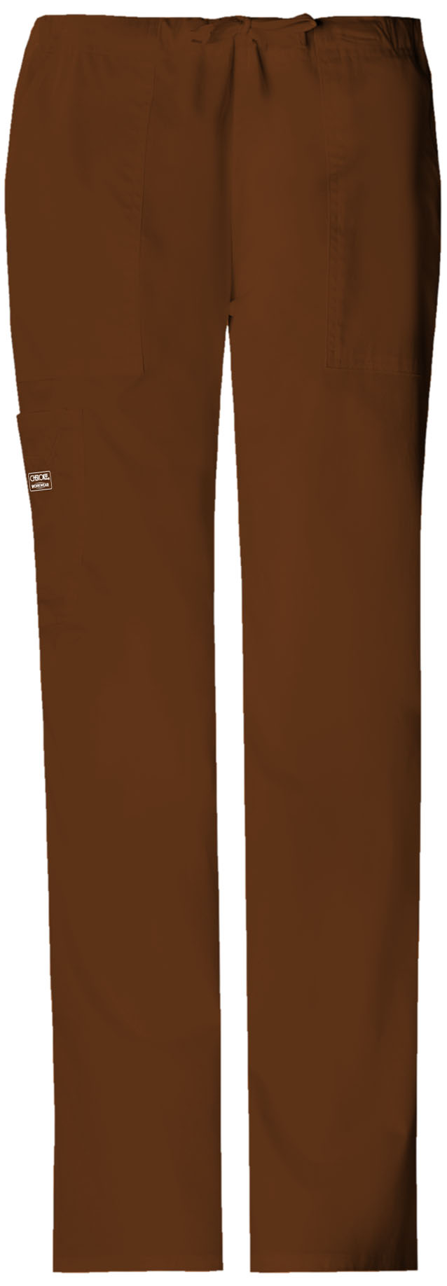 Cherokee Workwear Stretch Women's Mid Rise Drawstring Cargo Scrub Pants - 4044