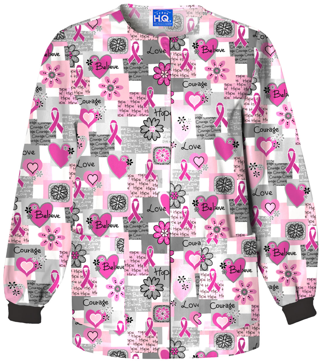 Scrub HQ Women's Snap Front Warm-Up Scrub Jacket - 4350