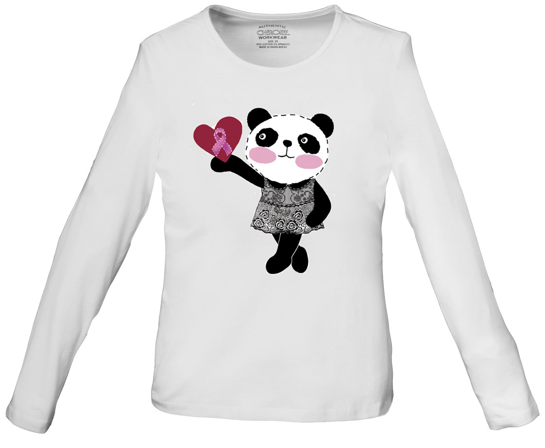 &#34;Little Miss Panda&#34; Long Sleeve Knit Tee-
