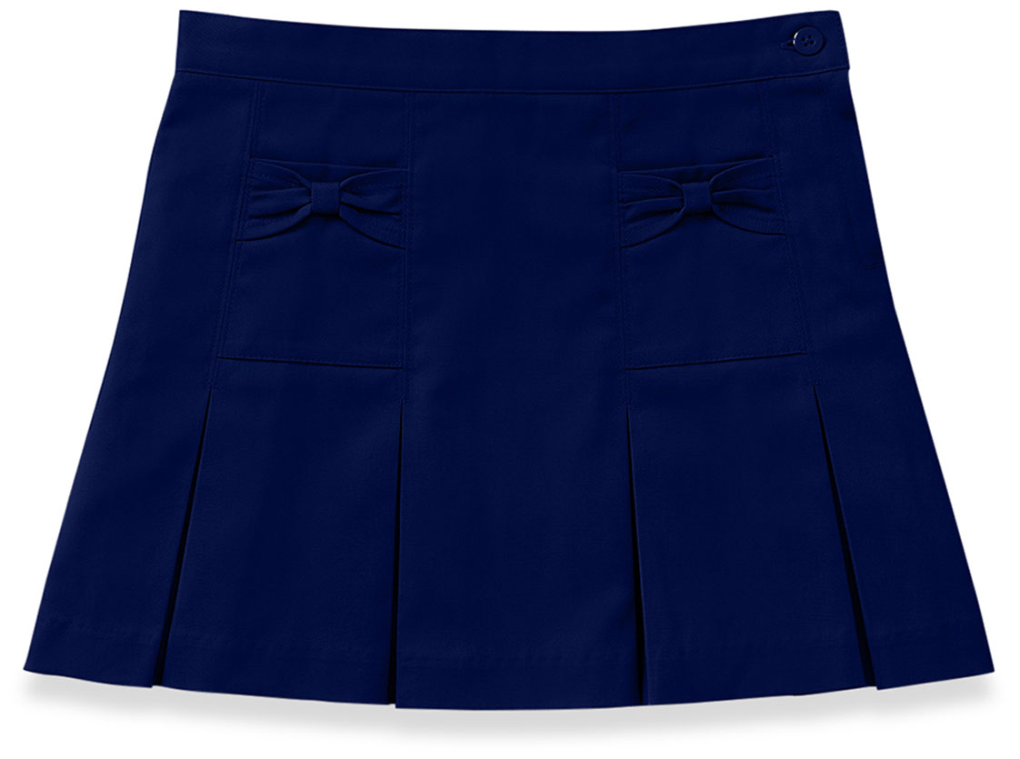 Classroom Girls Stretch Bow Pocket Scooter-Classroom Uniforms