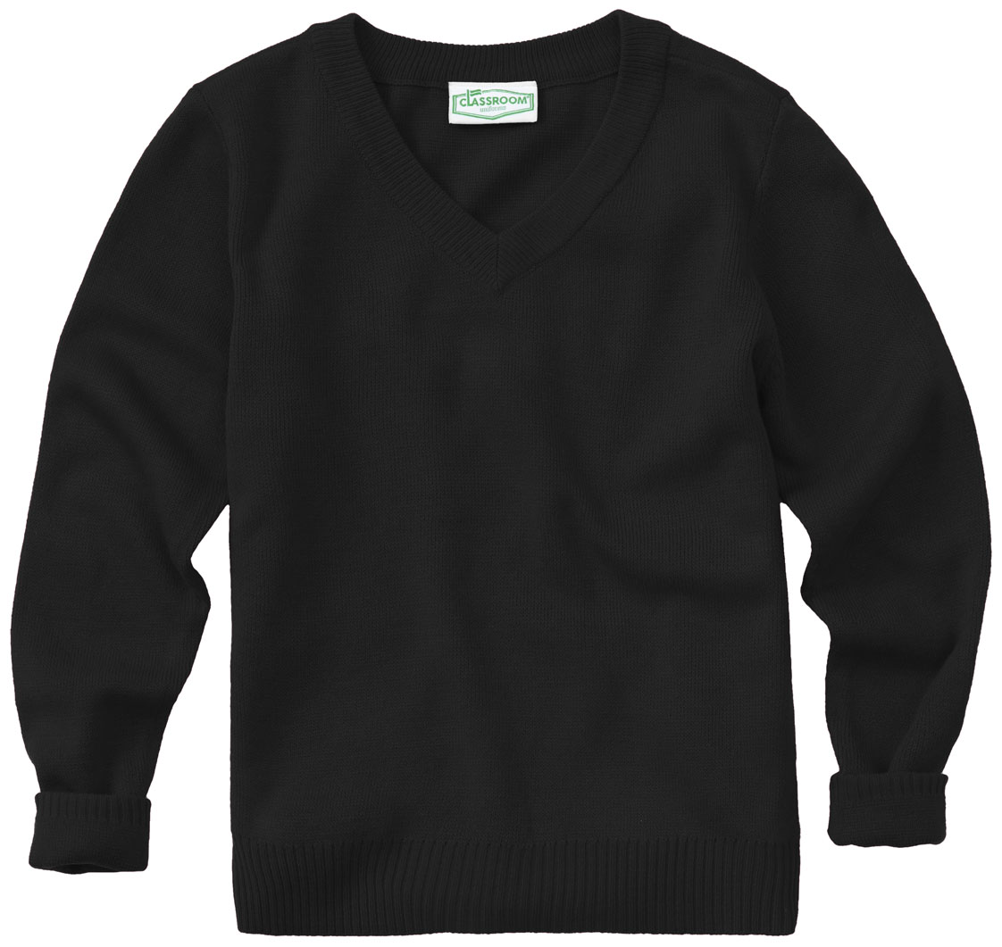 Classroom Uniforms Classroom Outerwear Adult Unisex Long Sleeve V-Neck Sweater