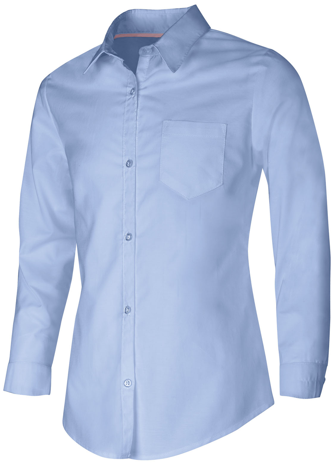 Classroom Uniforms Classroom Girls-Jr Woven Tops Junior Long Sleeve Oxford Shirt