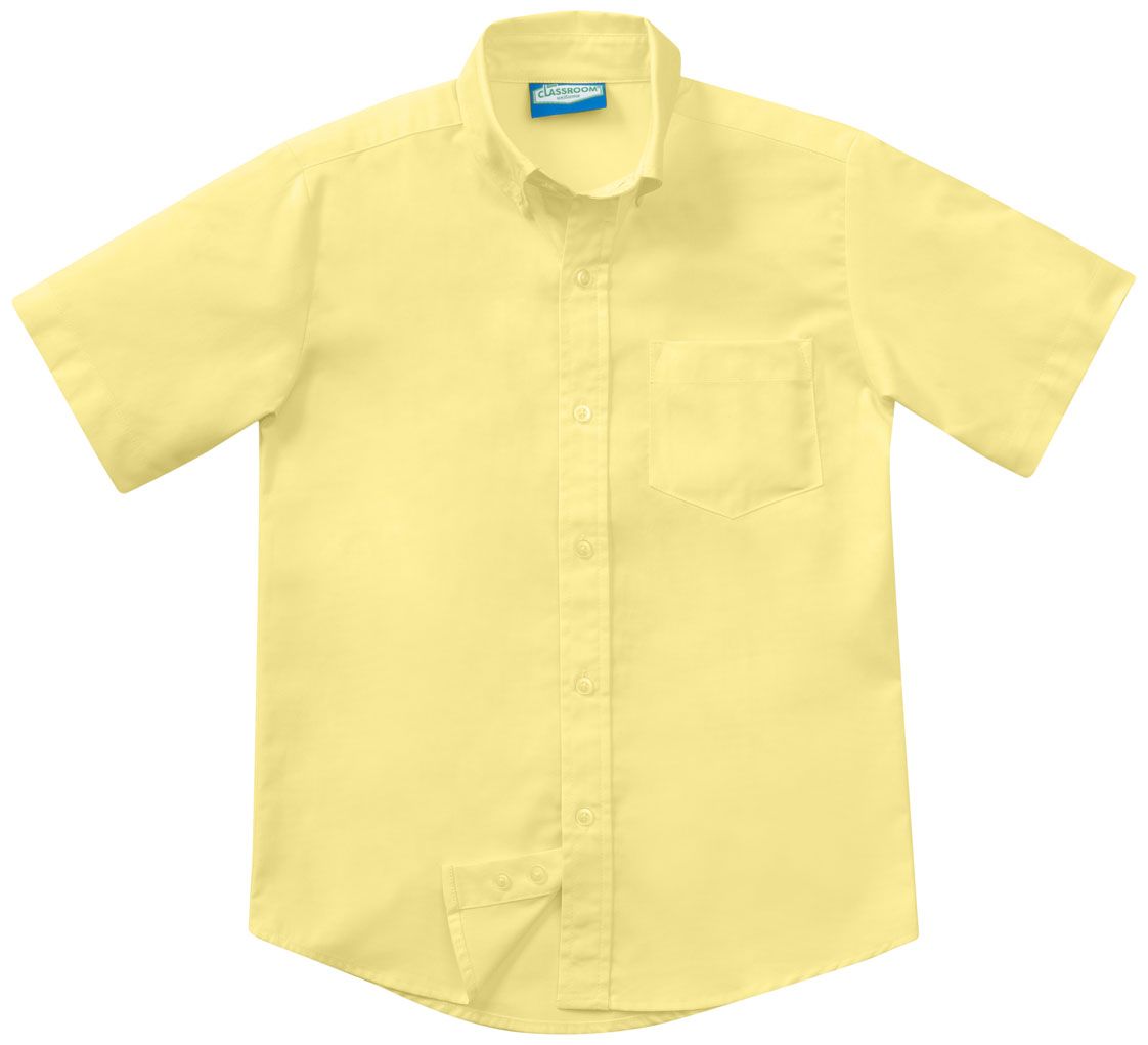 Classroom Uniforms Classroom Boys-Men&#8216;s Shirts Boys Husky Short Sleeve Oxford-Classroom Uniforms