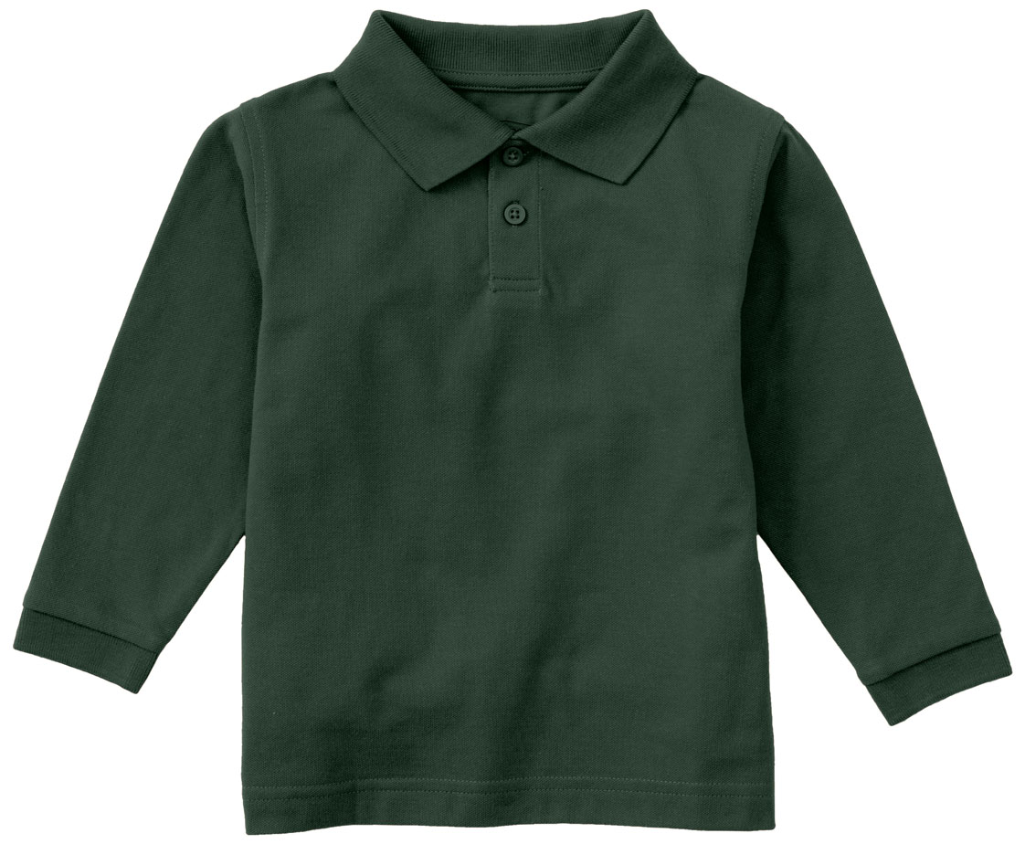 Classroom Uniforms Classroom Preschool Polos-Tops Preschool Long Sleeve Pique Polo