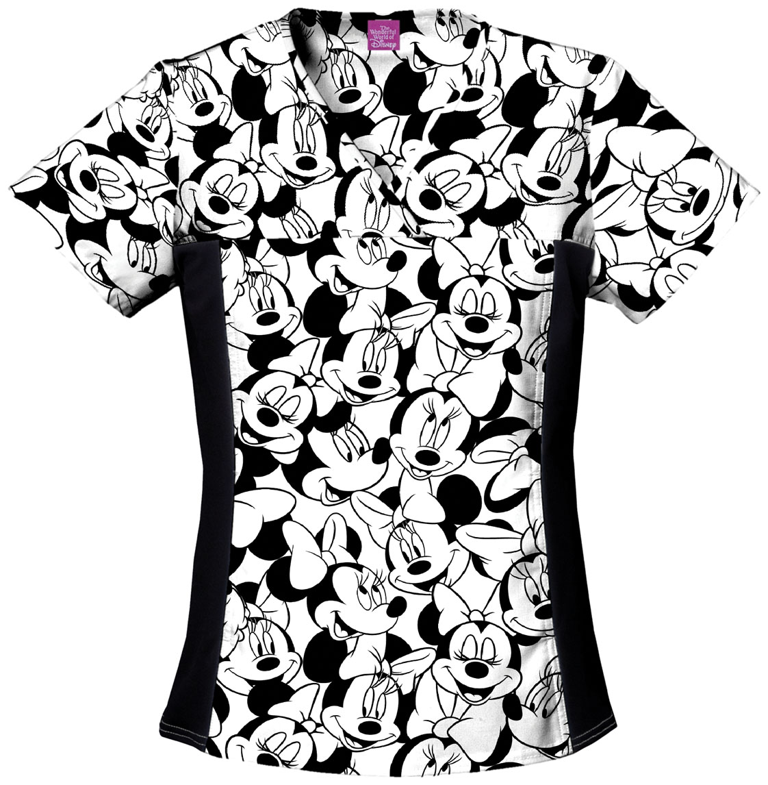 Tooniforms - Disney V-Neck Knit Panel Top