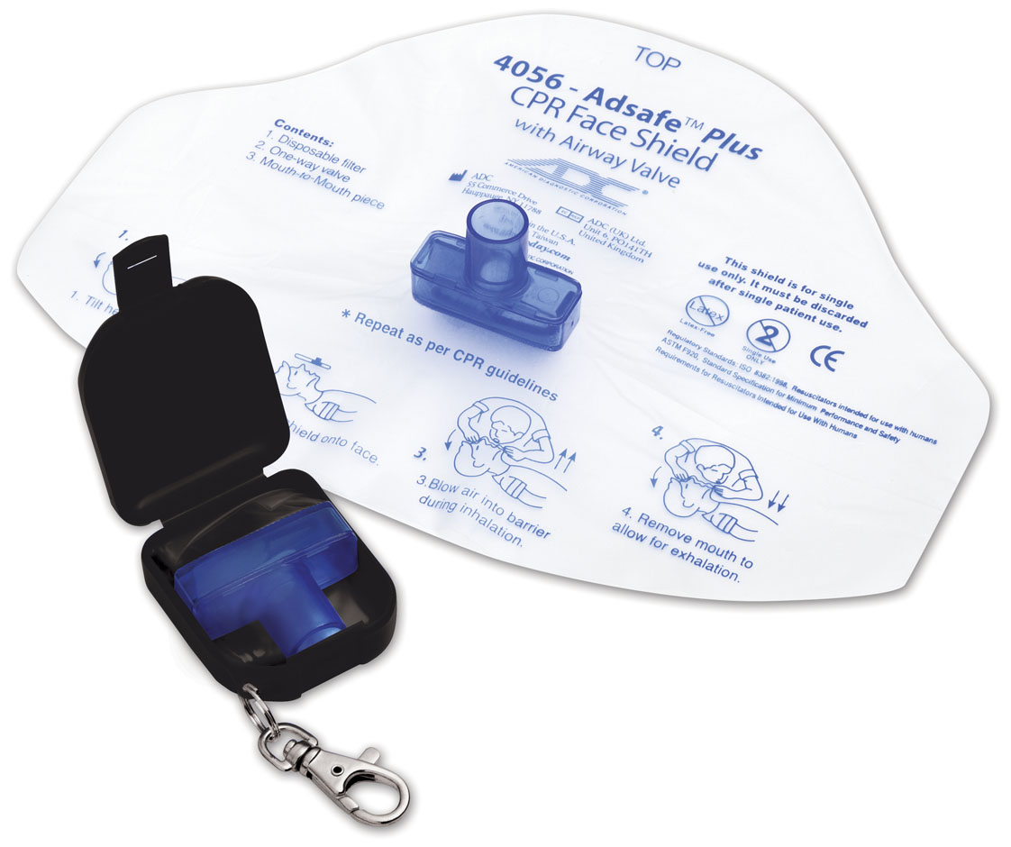 ADC EMS Products Adsafe Face Shield Plus w/keychain-ADC