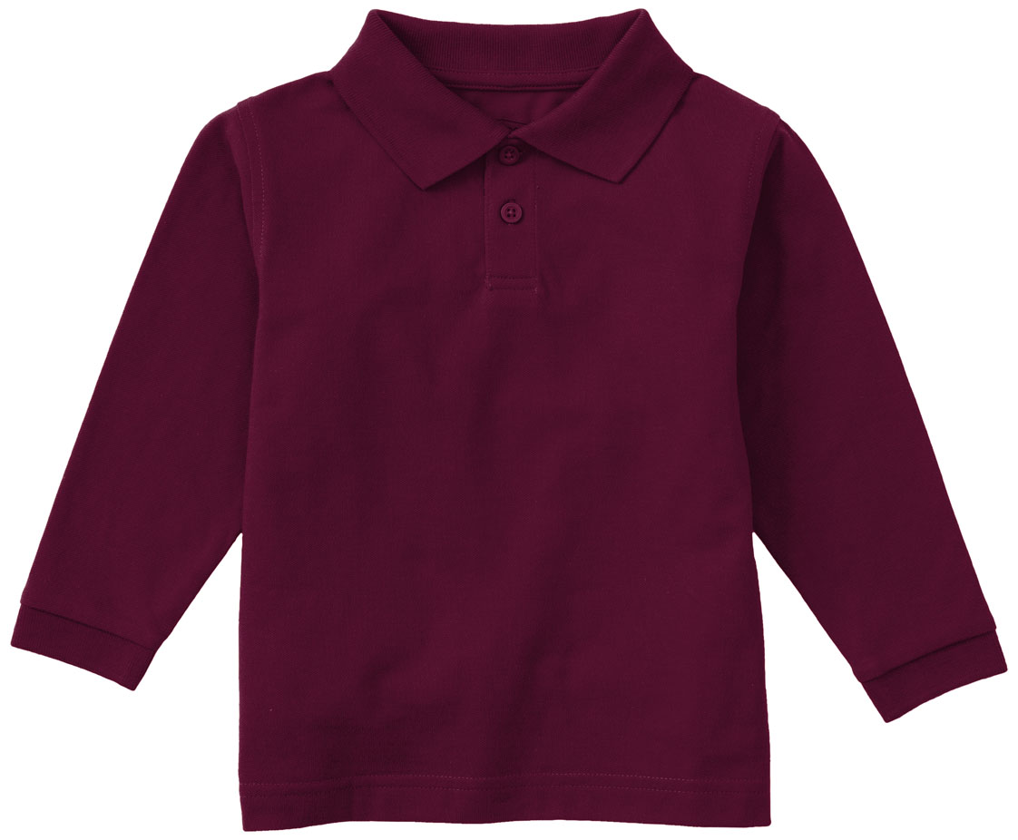 Classroom Preschool Long Sleeve Pique Polo-Classroom Uniforms