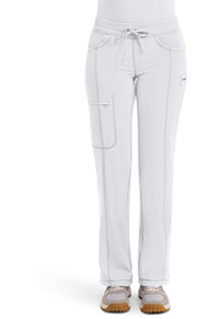 Straight Leg Drawstring Pant - White