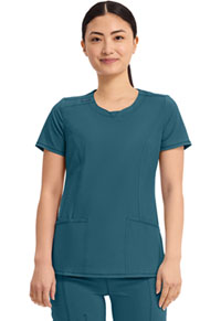 Round Neck Top - Caribbean Blue
