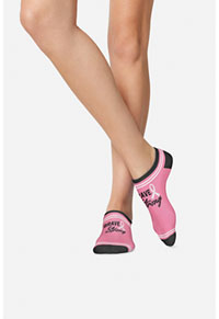 2 Pr Pack Bamboo No Show Socks - Brave & Strong