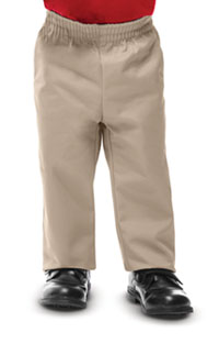 Preschool Unisex Pull On Dbl Knee Pant - Khaki