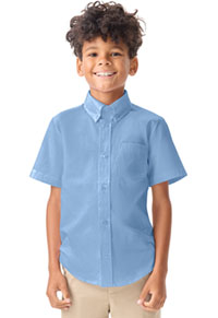 Boys Short Sleeve Oxford - Light Blue