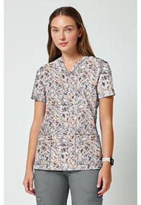 2 Pocket Print Top - Softest Skin