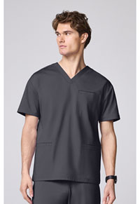 Men's 3 Pocket V-neck Top - Pewter