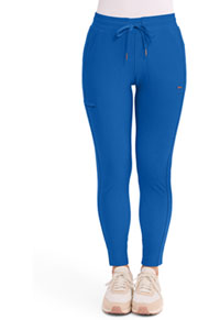 Mid Rise Tapered Leg Drawstring Pant - Royal