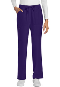 Mid Rise Drawstring Trouser Cargo Pant - Grape