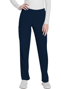 Mid Rise Pull-on Slim Leg Cargo Pant - Navy
