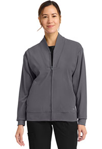 Women's Zip-Up Warm-Up Jacket - Pewter