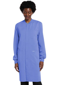 40" Snap Front Lab Coat - Ciel Blue