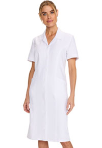 Women's Button Front Dress - White