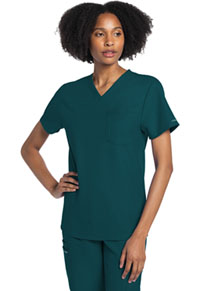 Unisex V-Neck Top - Caribbean Blue