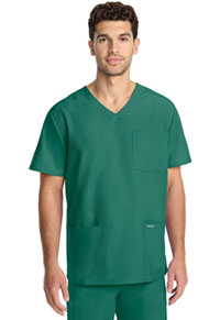 Men's 3-Pocket V-Neck Top - Hunter Green