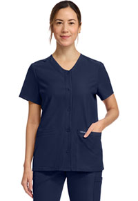 Women's 2-Pocket Snap-Front Top - Navy