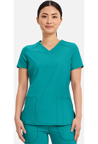 V-Neck Top - Teal Blue