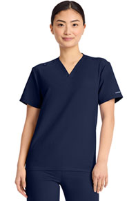 V-Neck No Pocket Top - Navy