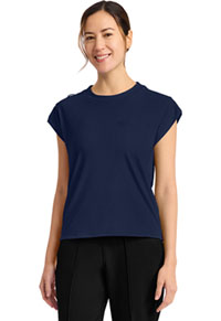 Women's 1-Pocket Crew Neck Top - Navy