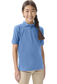 Adult Short Sleeve Pique Polo - Columbia Blue