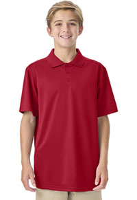 Youth Unisex Moisture Wicking Polo - Red