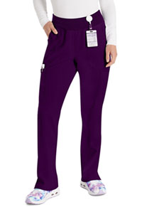 Natural Rise Tapered Leg Pull-On Pant - Eggplant