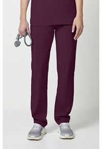Unisex Natural Rise Tapered Leg Pant - Wine
