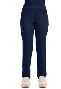 Mid Rise Tapered Leg Pull-on Pant - Navy