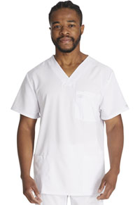 Men's V-Neck Top - White