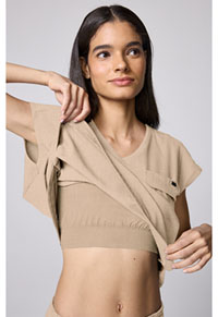 Built In Bra Dolman Top - Desert Taupe