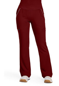 High Waist Pant - Garnet Red