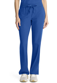 Mid Rise Drawstring Straight Leg - Royal