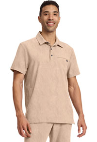 Men's 3-Pocket Polo Collar Top - Desert Taupe