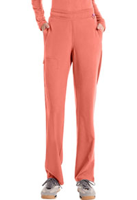 Women's Straight Leg Pull-On Pant - Coral Fusion