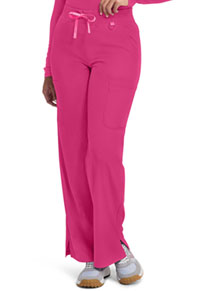 Wide Leg Pull On Pant - Pink Power