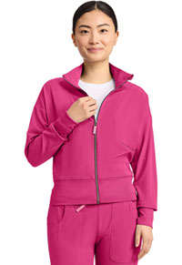 Women's Cropped Warm Up Jacket - Pink Power