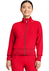 Women's Cropped Warm Up Jacket - Solar Flare