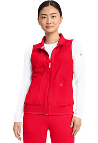 Women's 4-Pocket Zip Front Vest - Solar Flare