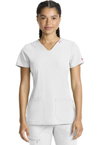 V-Neck Top - White