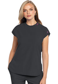 Round Neck Tuckable Top - Pewter