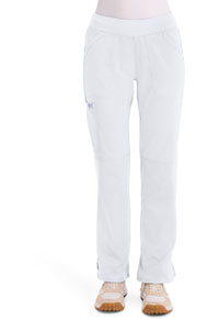 Mid Rise Straight Leg Pull-on Pant - White