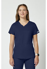 V-Neck Top - Navy